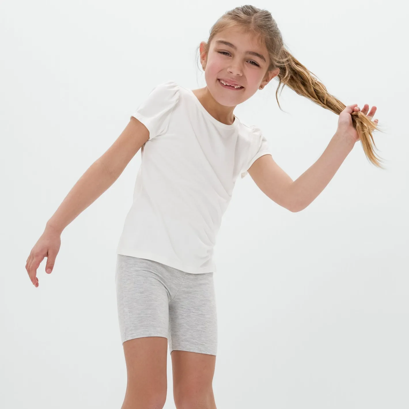 Everyday Essentials|Everyday Essentials<Little Sleepies Bike Shorts Light Heather Gray