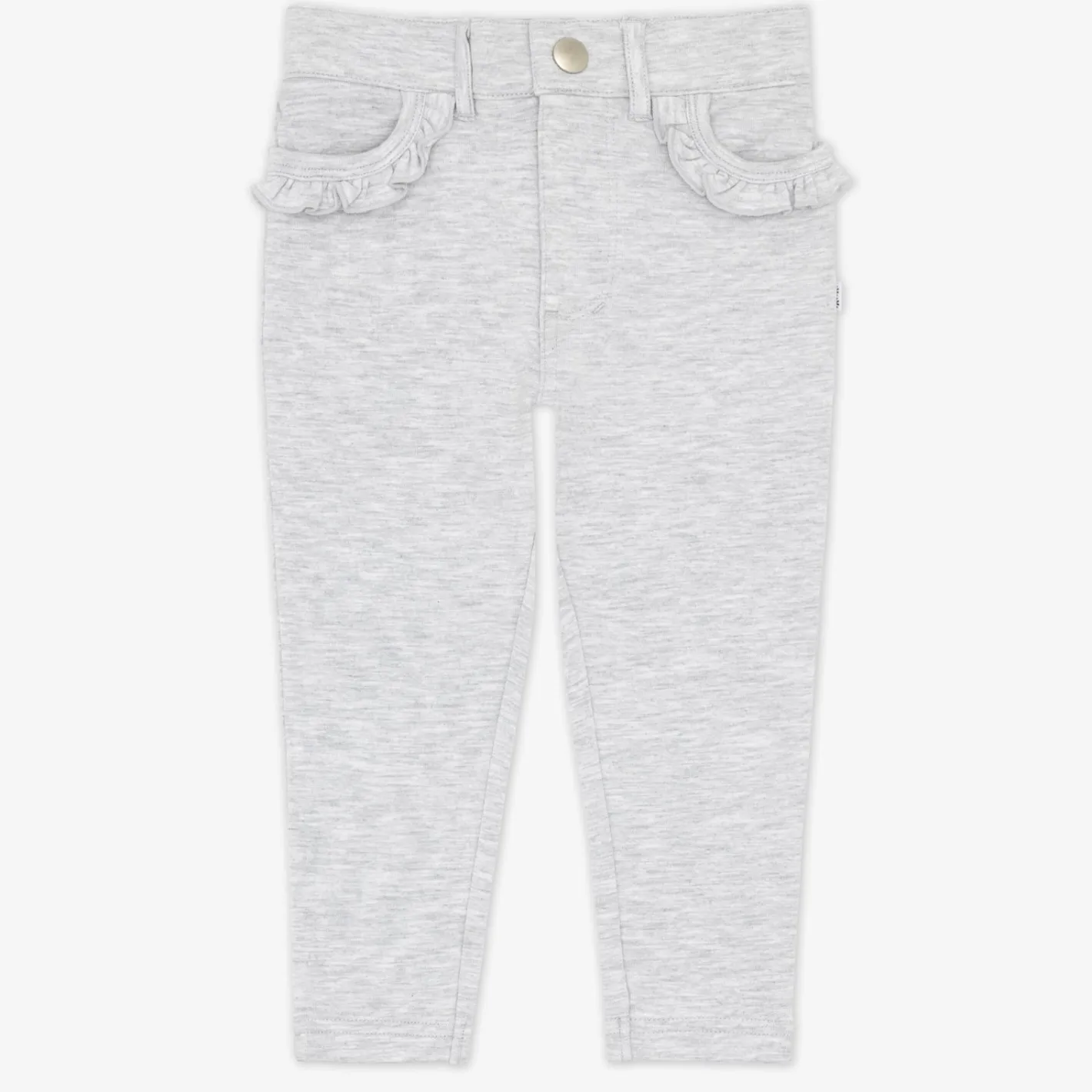 Bottoms|Bottoms<Little Sleepies Ruffle Heart Pocket Pants Light Heather Gray