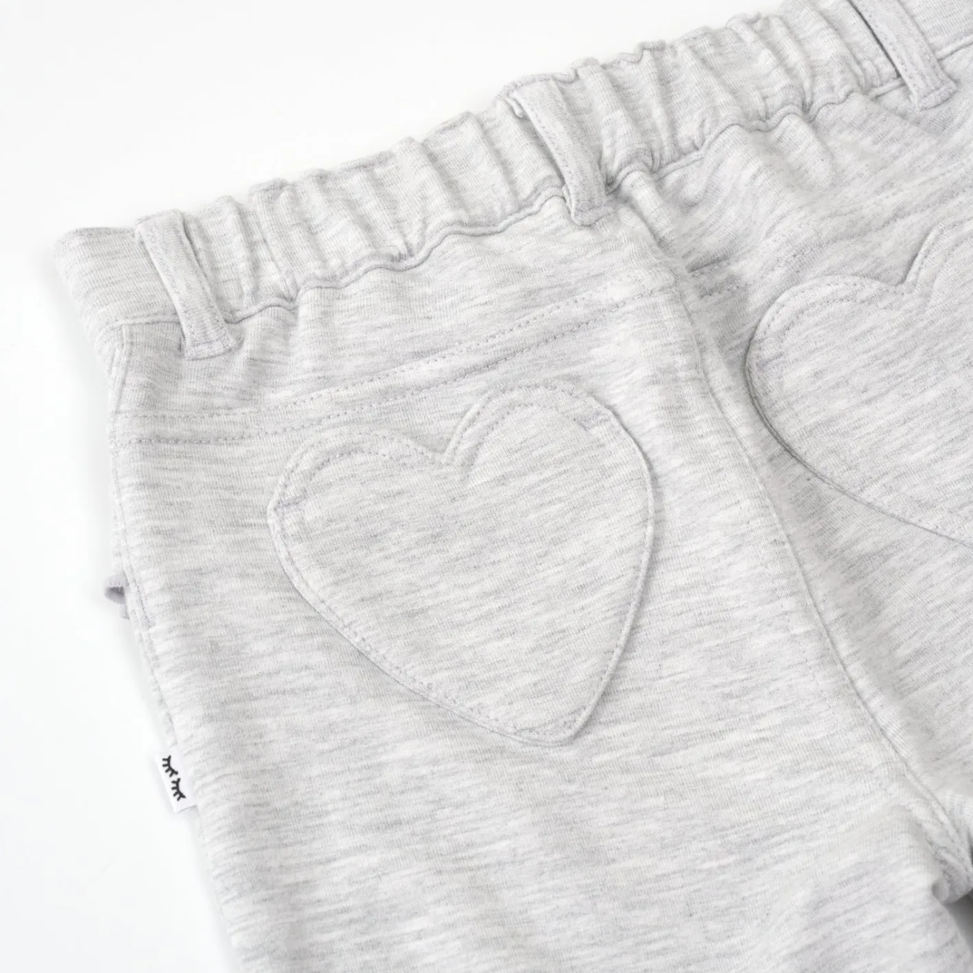 Bottoms|Bottoms<Little Sleepies Ruffle Heart Pocket Pants Light Heather Gray