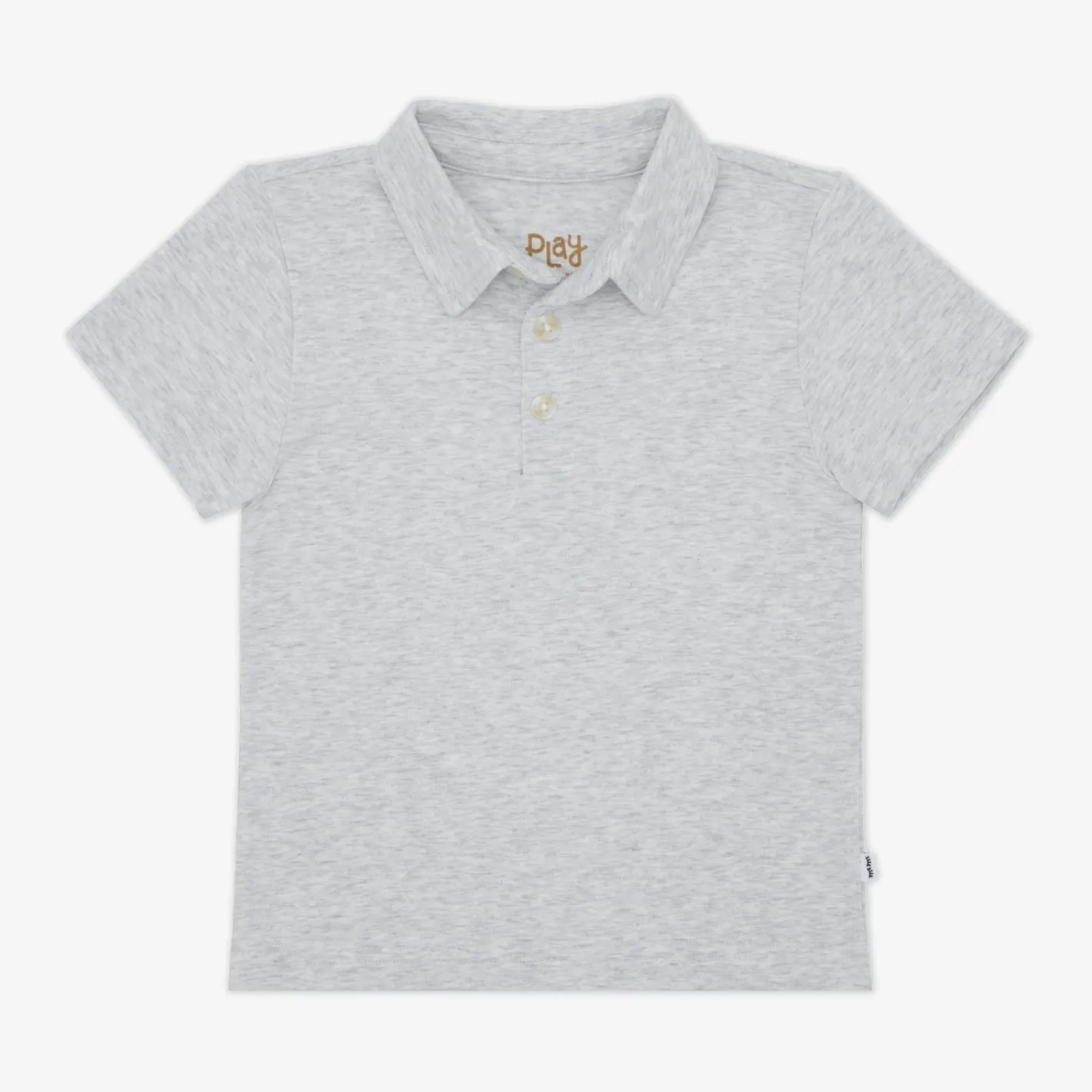 Tops & Tees|Tops & Tees<Little Sleepies Polo Shirt Light Heather Gray