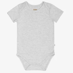 Bamboo Baby Clothes|Everyday Essentials<Little Sleepies Bodysuit Light Heather Gray
