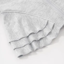 Everyday Essentials|Everyday Essentials<Little Sleepies Peplum Hoodie Light Heather Gray