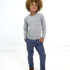 Tops & Tees|Tops & Tees<Little Sleepies Relaxed Pocket Tee Light Heather Gray Stripes