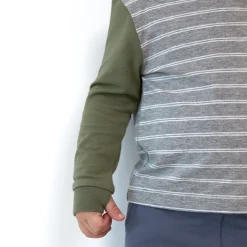 Tops & Tees|Tops & Tees<Little Sleepies Relaxed Hooded Tee Light Heather Gray Stripes