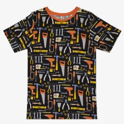 Daddy & Me|Full Family Matching<Little Sleepies Men's Short Sleeve Pajama Top Little Builders