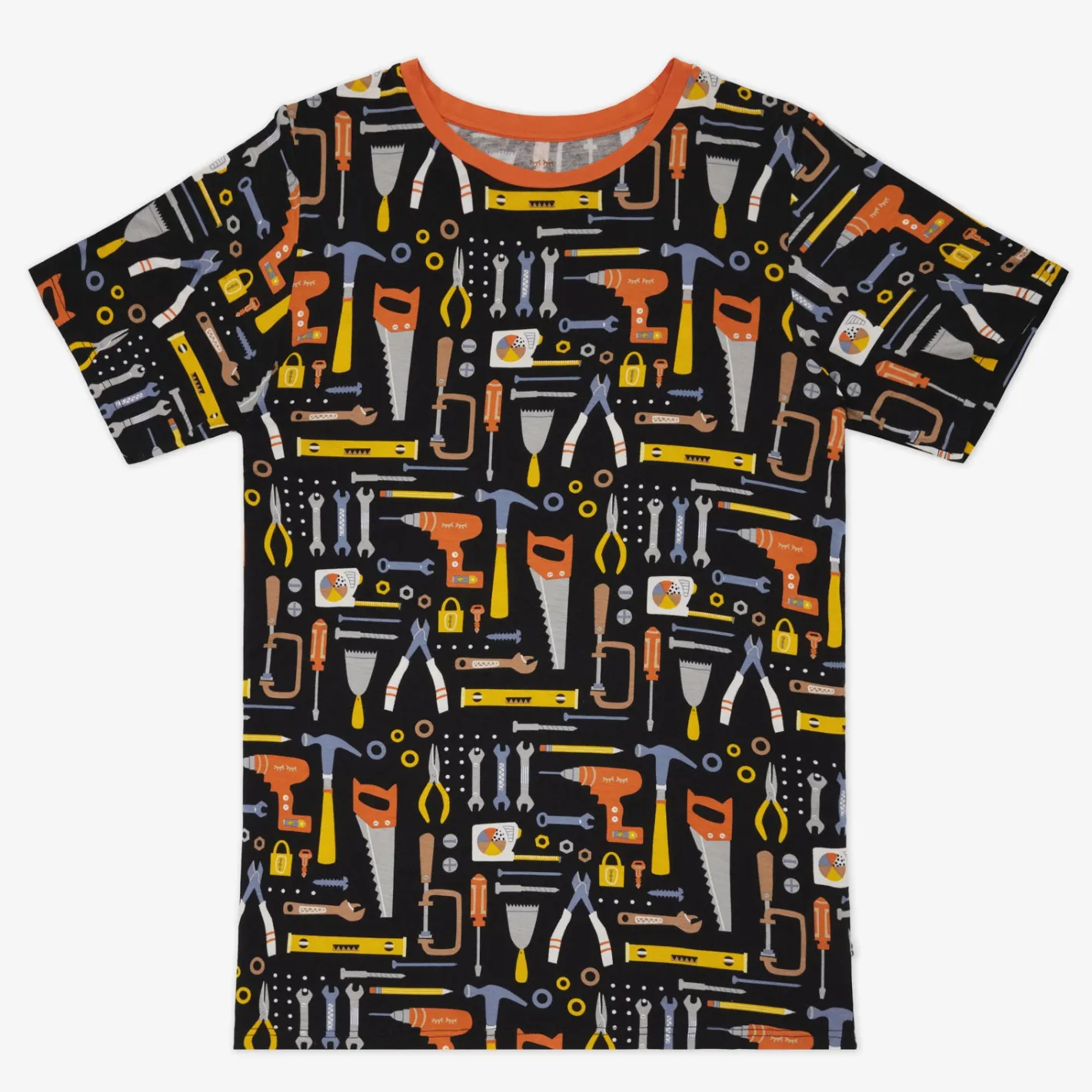 Daddy & Me|Full Family Matching<Little Sleepies Men's Short Sleeve Pajama Top Little Builders