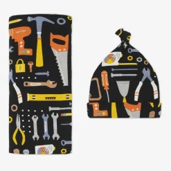 Layette|Swaddles<Little Sleepies Swaddle & Hat Set Little Builders