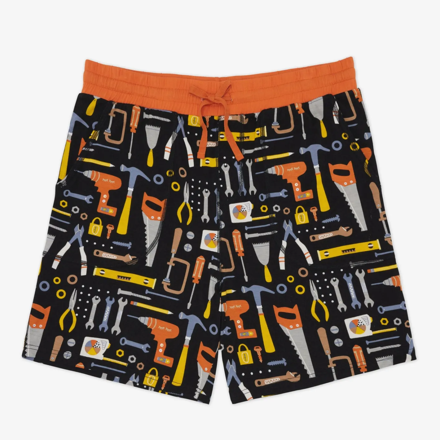 Daddy & Me|Full Family Matching<Little Sleepies Men's Pajama Shorts Little Builders