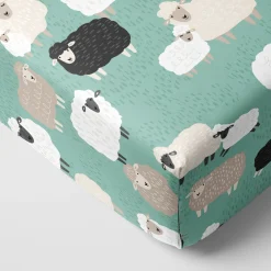 Sheets<Little Sleepies Fitted Crib Sheet Little Sheepies
