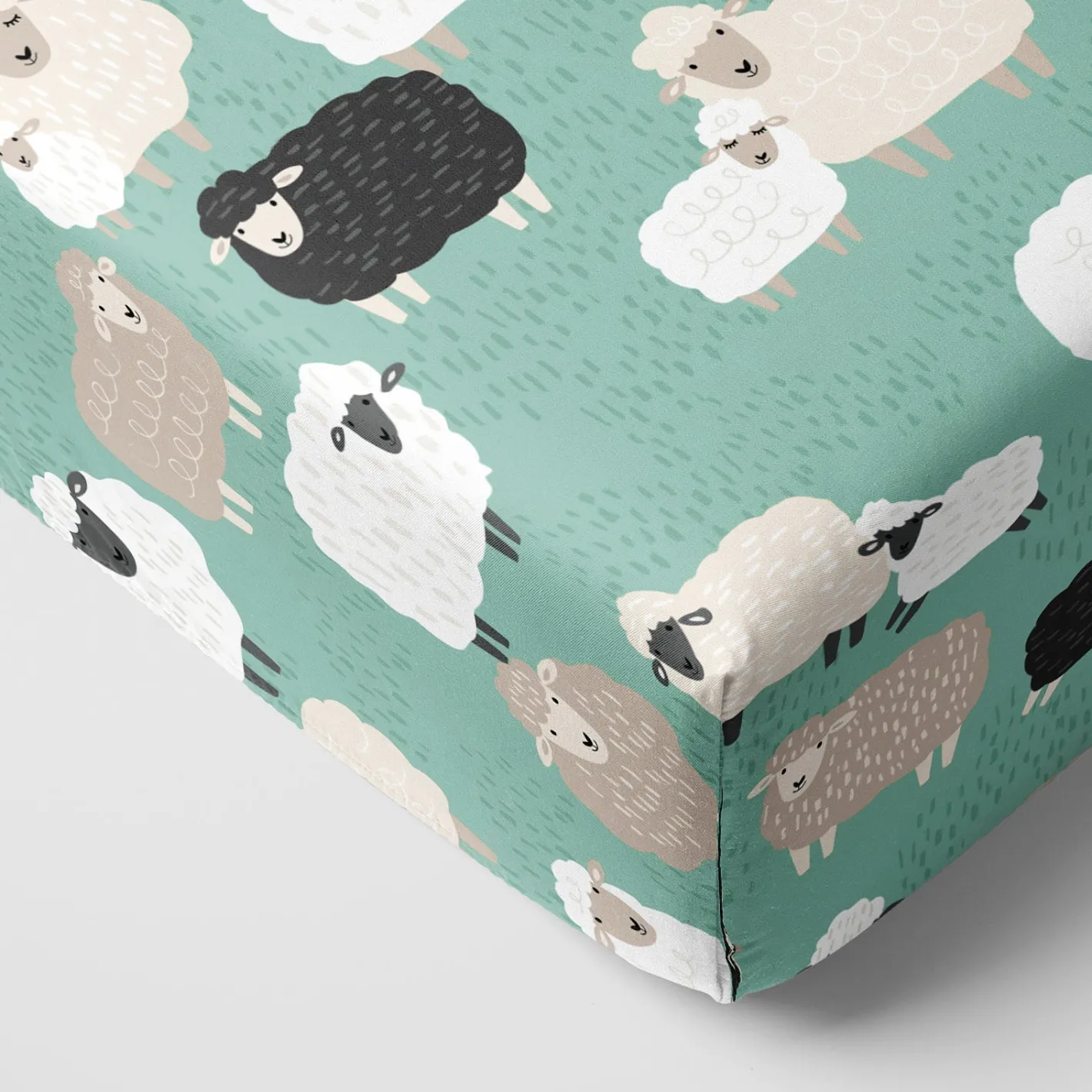 Sheets<Little Sleepies Fitted Crib Sheet Little Sheepies