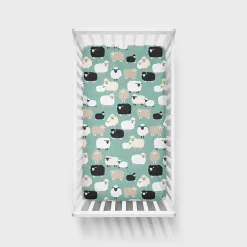 Sheets<Little Sleepies Fitted Crib Sheet Little Sheepies
