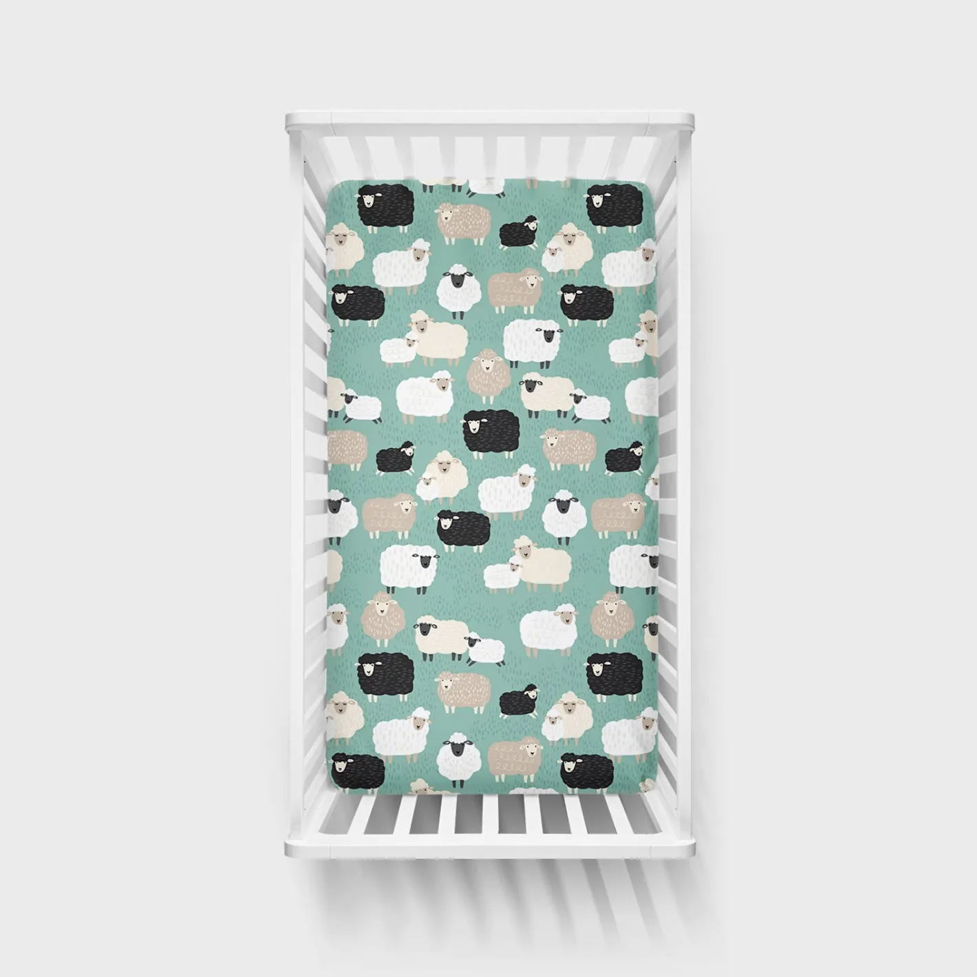 Sheets<Little Sleepies Fitted Crib Sheet Little Sheepies