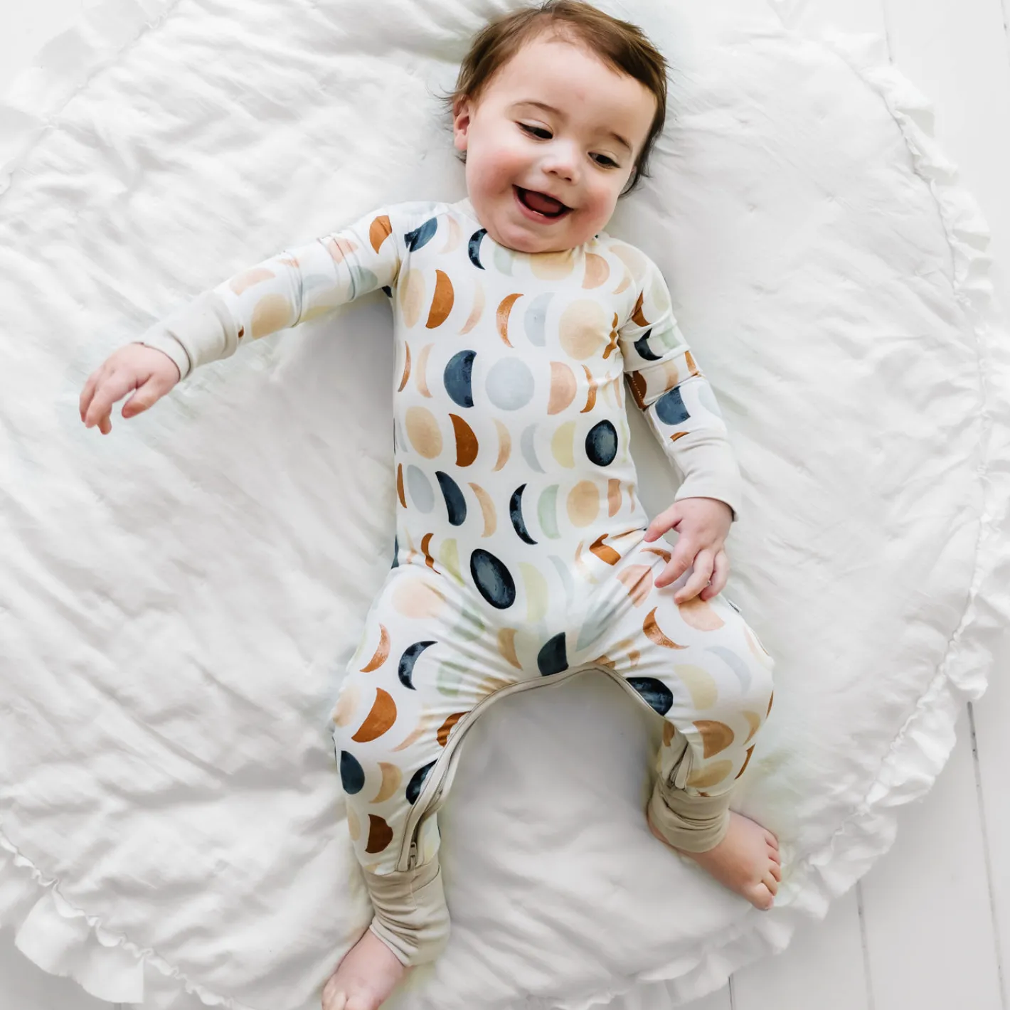 Zippies|Mommy & Me<Little Sleepies Crescent Zippy Luna Neutral