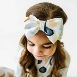 Hats & Headbands<Little Sleepies Luxe Bow Headband Luna Neutral