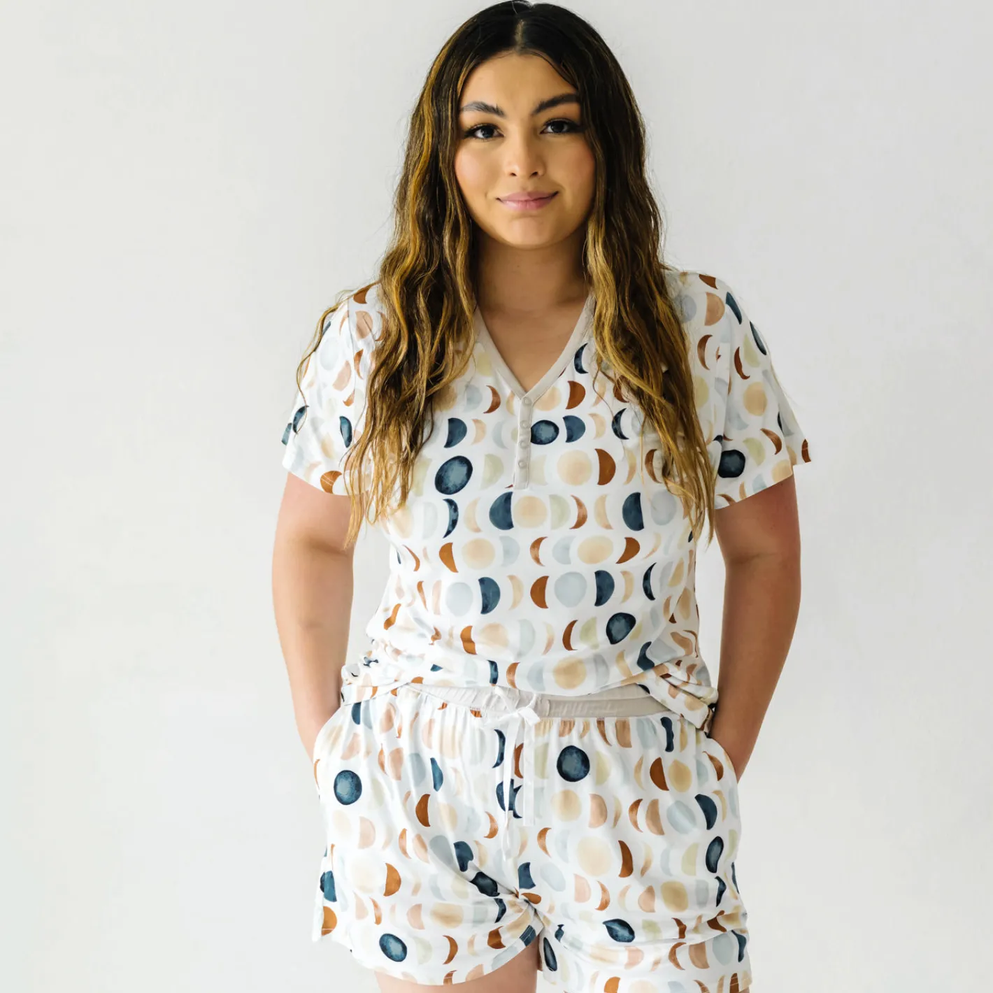 Mommy & Me|Mommy & Me<Little Sleepies Women's Pajama Shorts Luna Neutral
