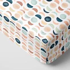 Sheets<Little Sleepies Fitted Crib Sheet Luna Neutral