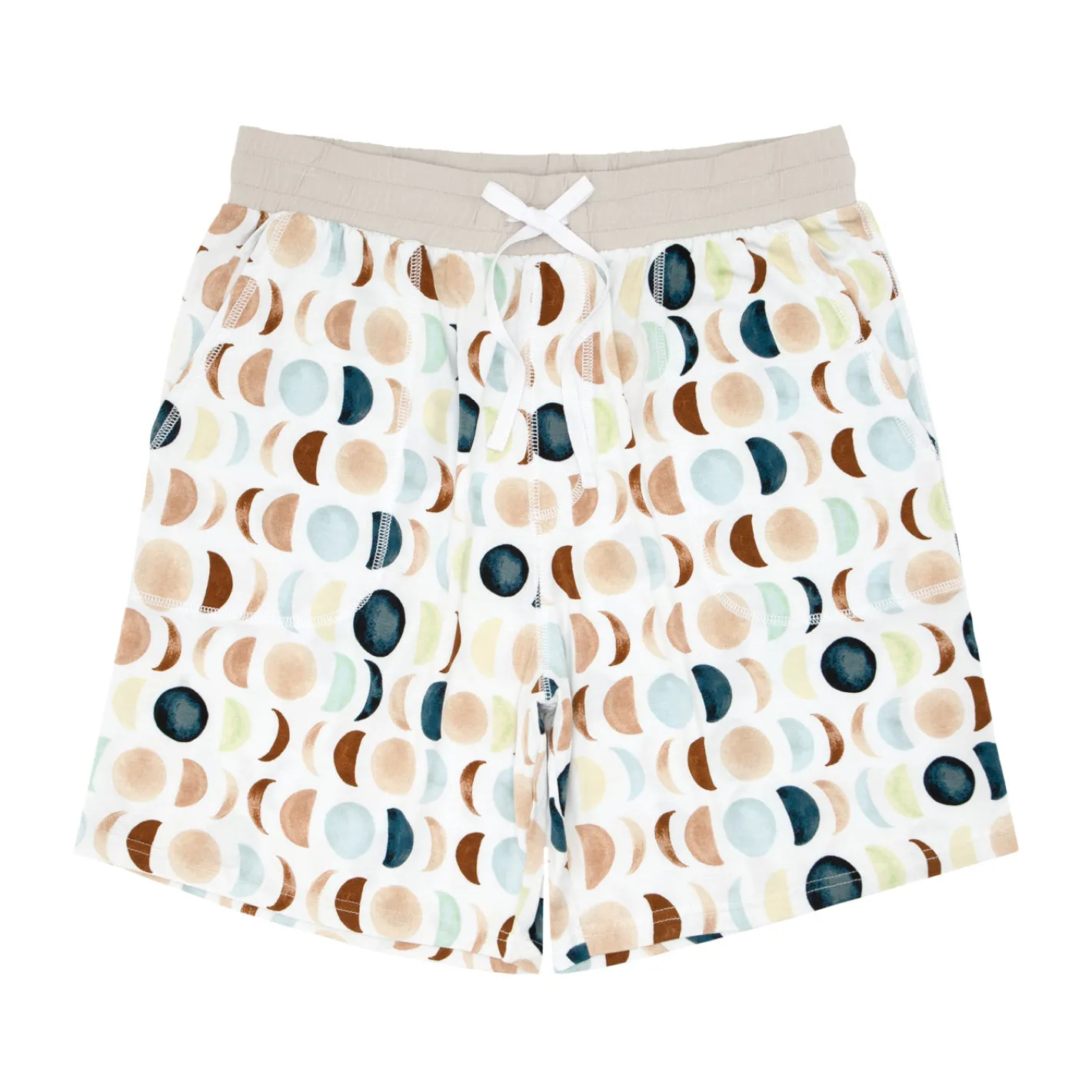 Daddy & Me|Full Family Matching<Little Sleepies Men's Pajama Shorts Luna Neutral