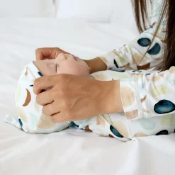 Layette|Swaddles<Little Sleepies Swaddle & Hat Set Luna Neutral