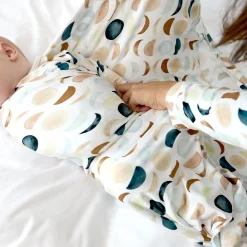 Layette|Swaddles<Little Sleepies Swaddle & Hat Set Luna Neutral