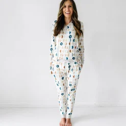 Mommy & Me|Mommy & Me<Little Sleepies Women's Pajama Top Luna Neutral