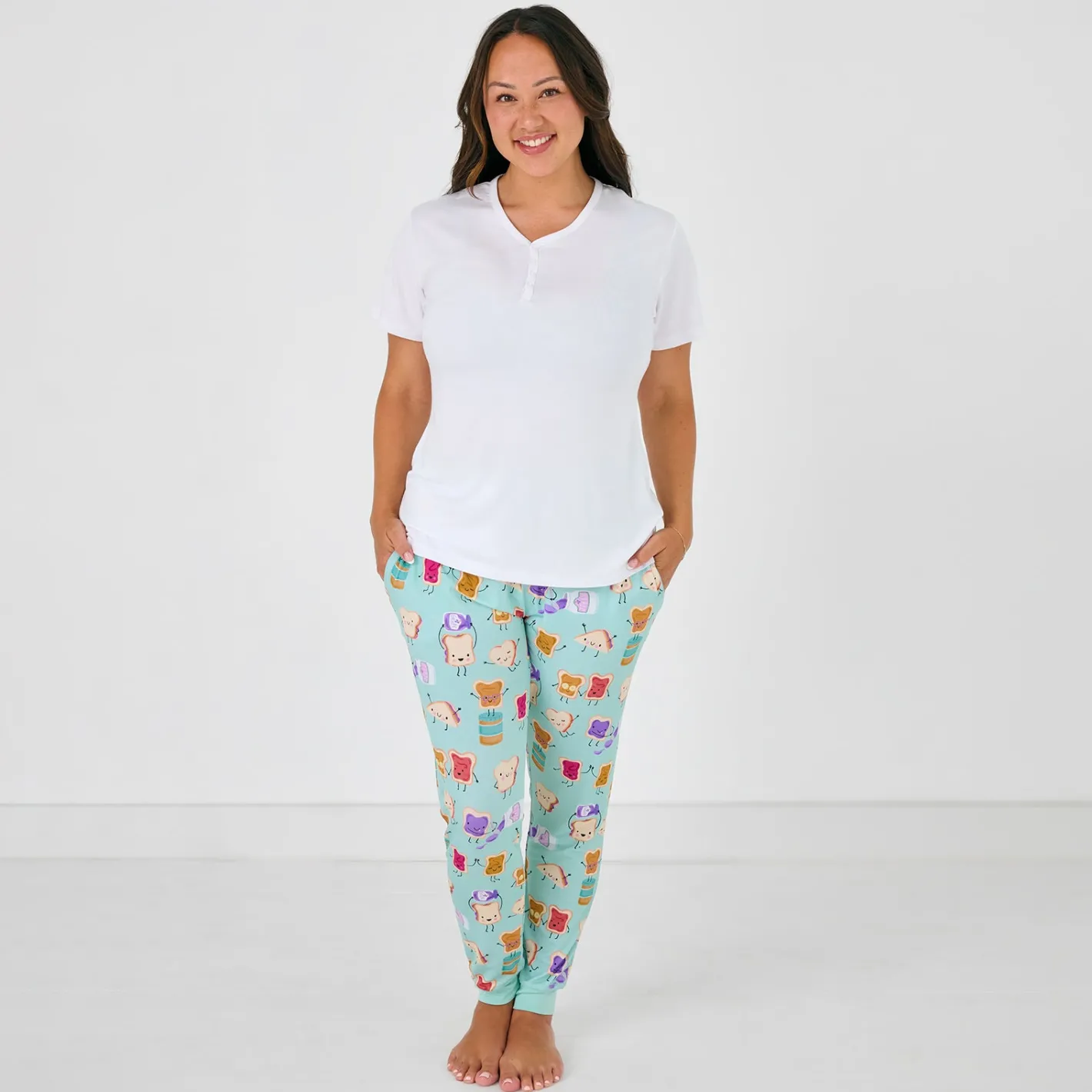 Mommy & Me|Mommy & Me<Little Sleepies Women's Pajama Pants Lunch Buddies
