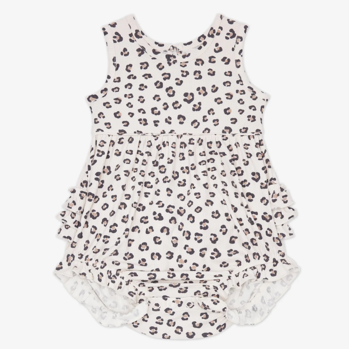 Bamboo Baby Clothes|Rompers<Little Sleepies Bubble Romper Luxe Leopard