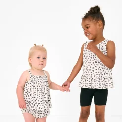 Tops & Tees|Tops & Tees<Little Sleepies Peplum Tank Luxe Leopard