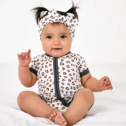 Zippies|Mommy & Me<Little Sleepies Shorty Zippy Luxe Leopard