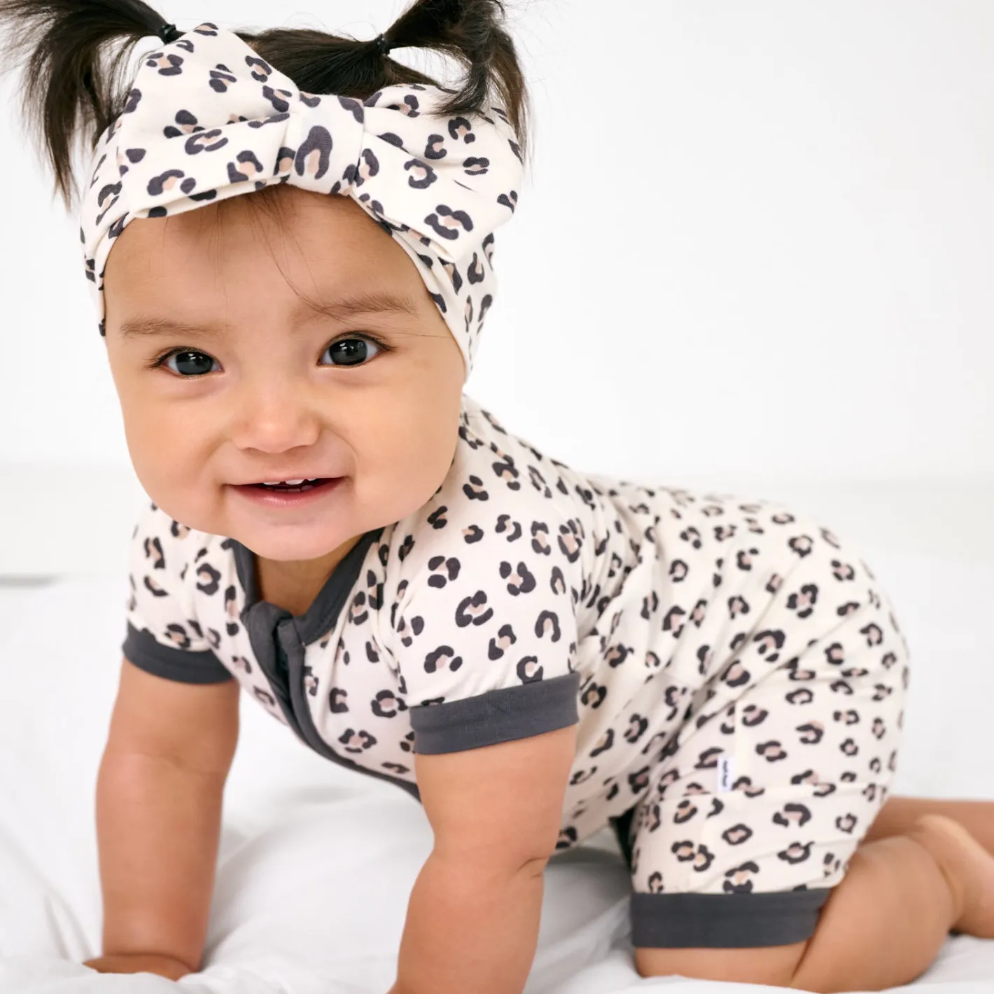 Zippies|Mommy & Me<Little Sleepies Shorty Zippy Luxe Leopard