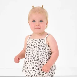 Tops & Tees|Tops & Tees<Little Sleepies Smocked Top with Shorty Bloomer Luxe Leopard