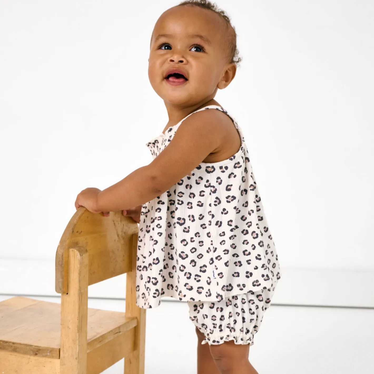 Tops & Tees|Tops & Tees<Little Sleepies Smocked Top with Shorty Bloomer Luxe Leopard
