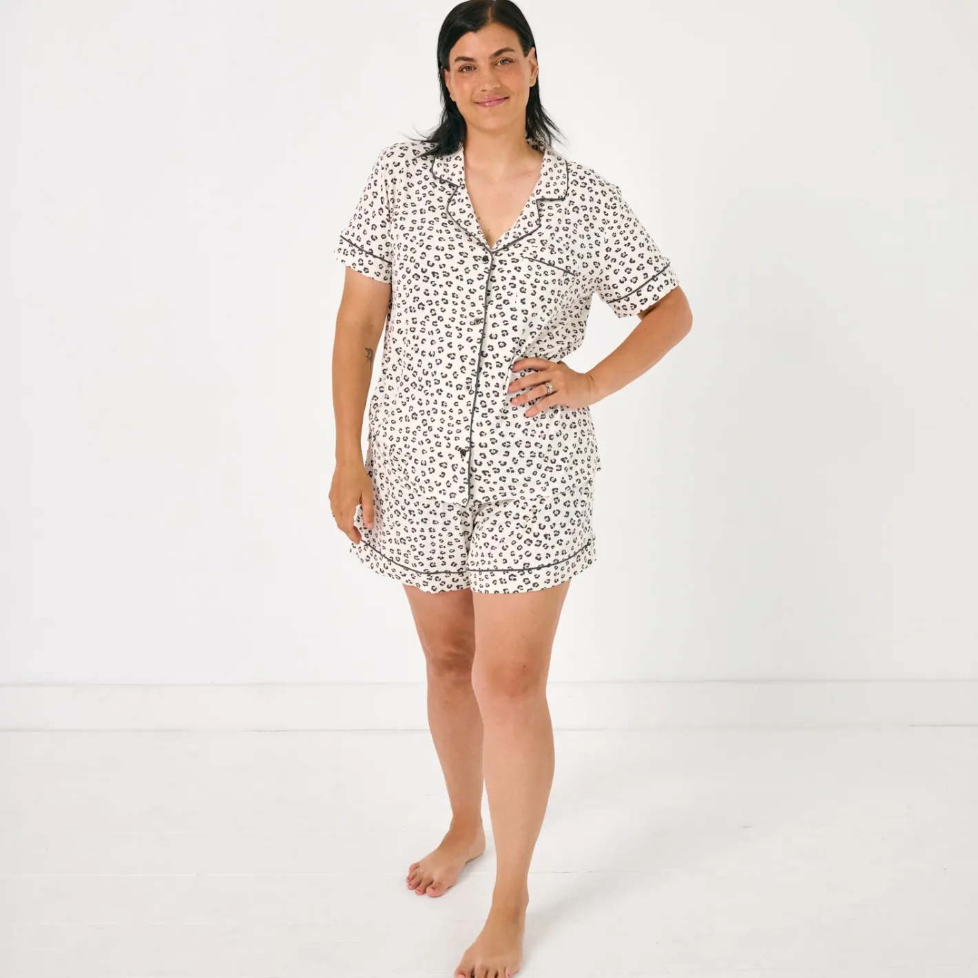 Mommy & Me|Mommy & Me<Little Sleepies Women's Pajama Set Luxe Leopard