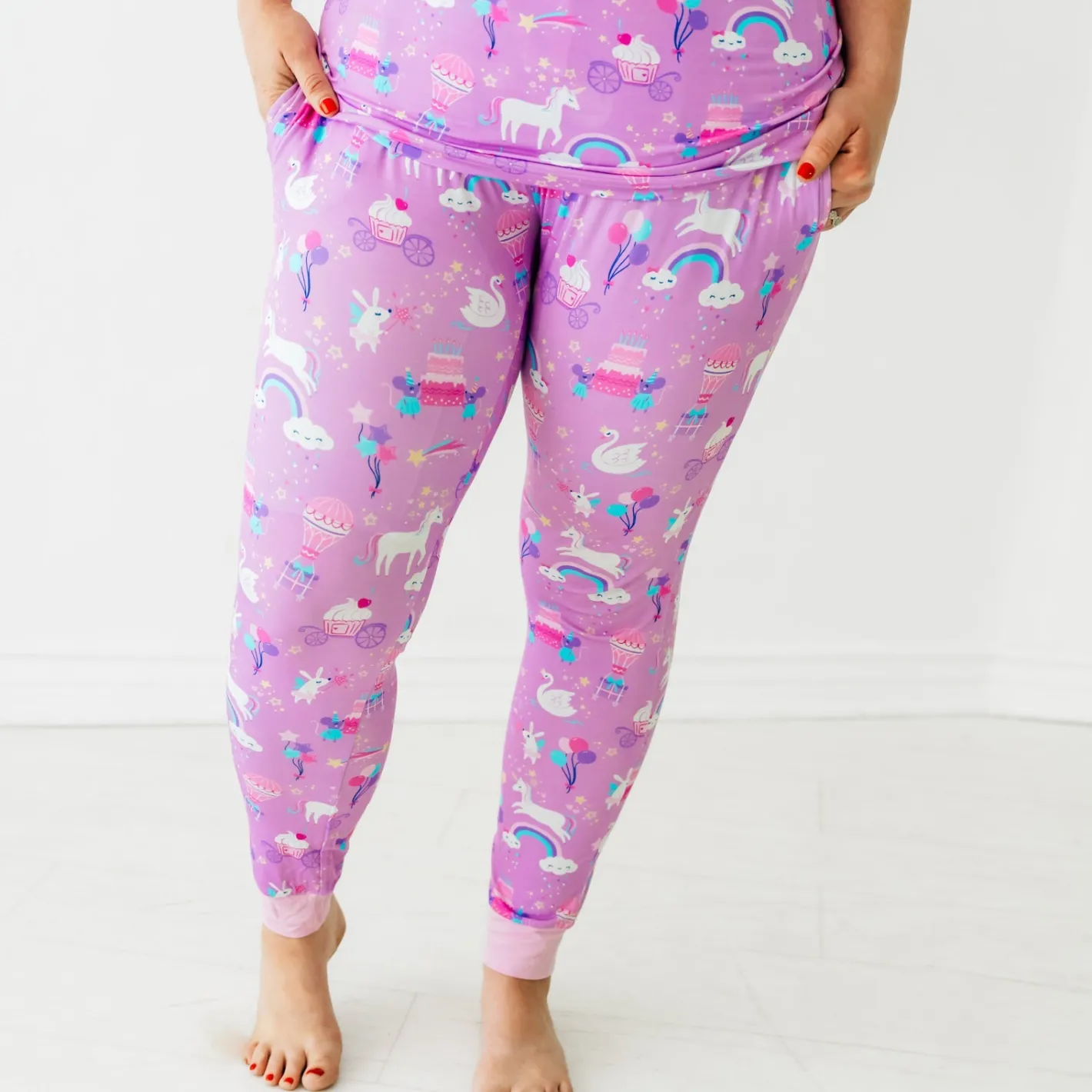 Mommy & Me|Mommy & Me<Little Sleepies Women's Pajama Pants Magical Birthday