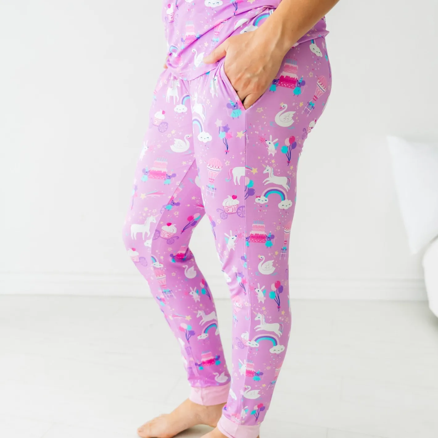 Mommy & Me|Mommy & Me<Little Sleepies Women's Pajama Pants Magical Birthday