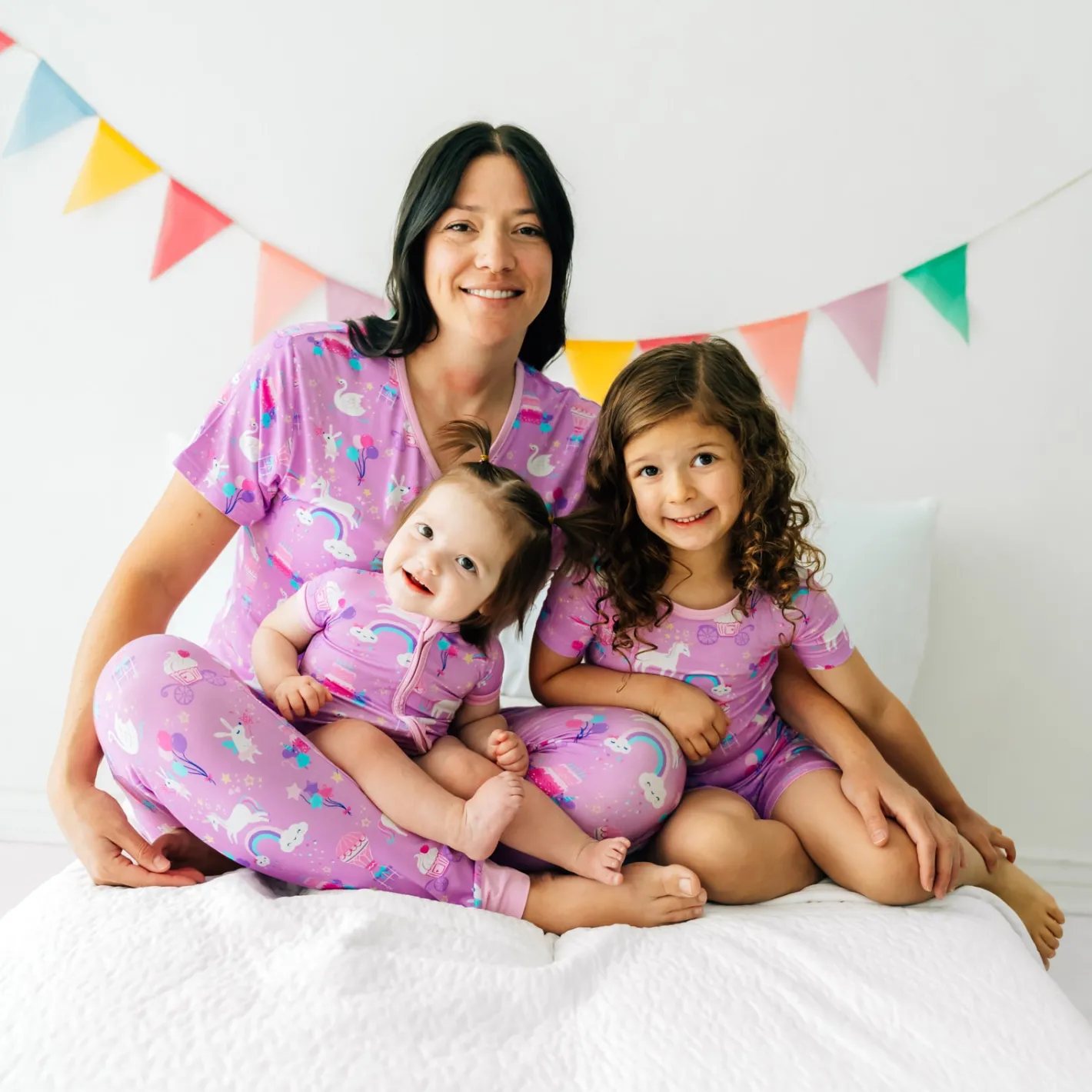 Mommy & Me|Mommy & Me<Little Sleepies Women's Short Sleeve Pajama Top Magical Birthday