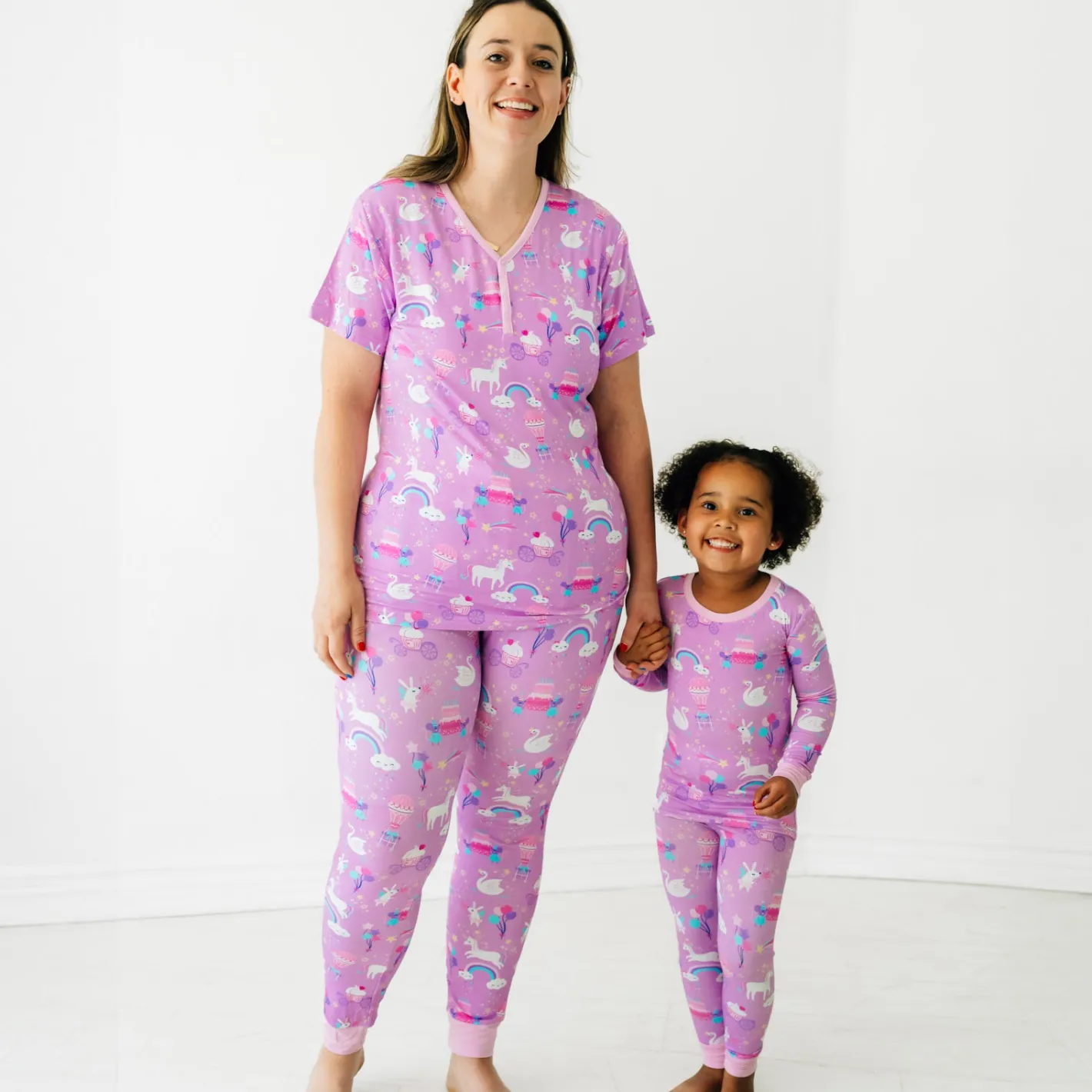 Mommy & Me|Mommy & Me<Little Sleepies Women's Short Sleeve Pajama Top Magical Birthday