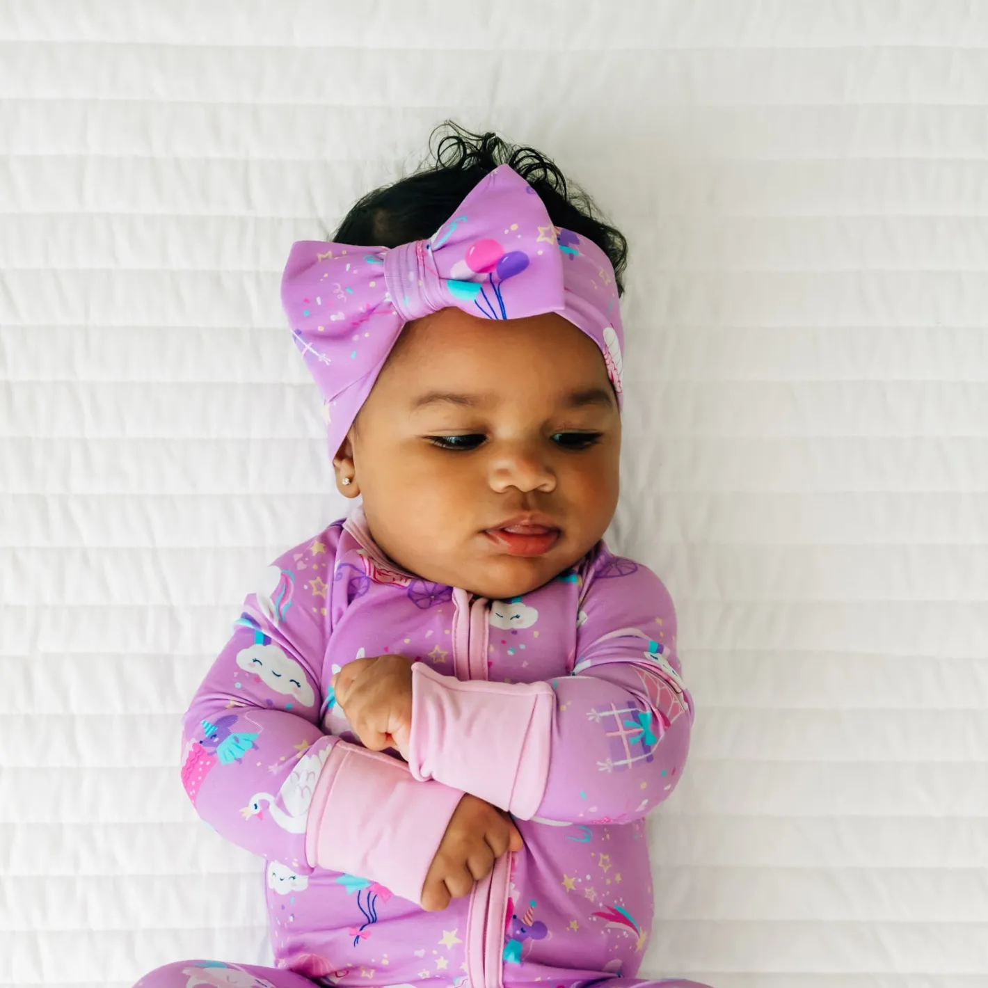 Hats & Headbands<Little Sleepies Luxe Bow Headband Magical Birthday