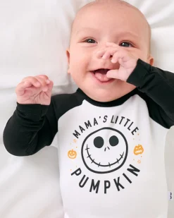 Bamboo Baby Clothes|Bodysuits<Little Sleepies Raglan Bodysuit Mama's Little Pumpkin