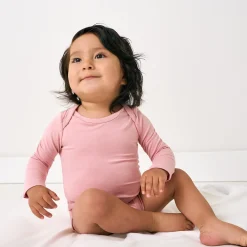 Bamboo Baby Clothes|Everyday Essentials<Little Sleepies Bodysuit Mauve Blush
