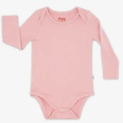 Bamboo Baby Clothes|Everyday Essentials<Little Sleepies Bodysuit Mauve Blush