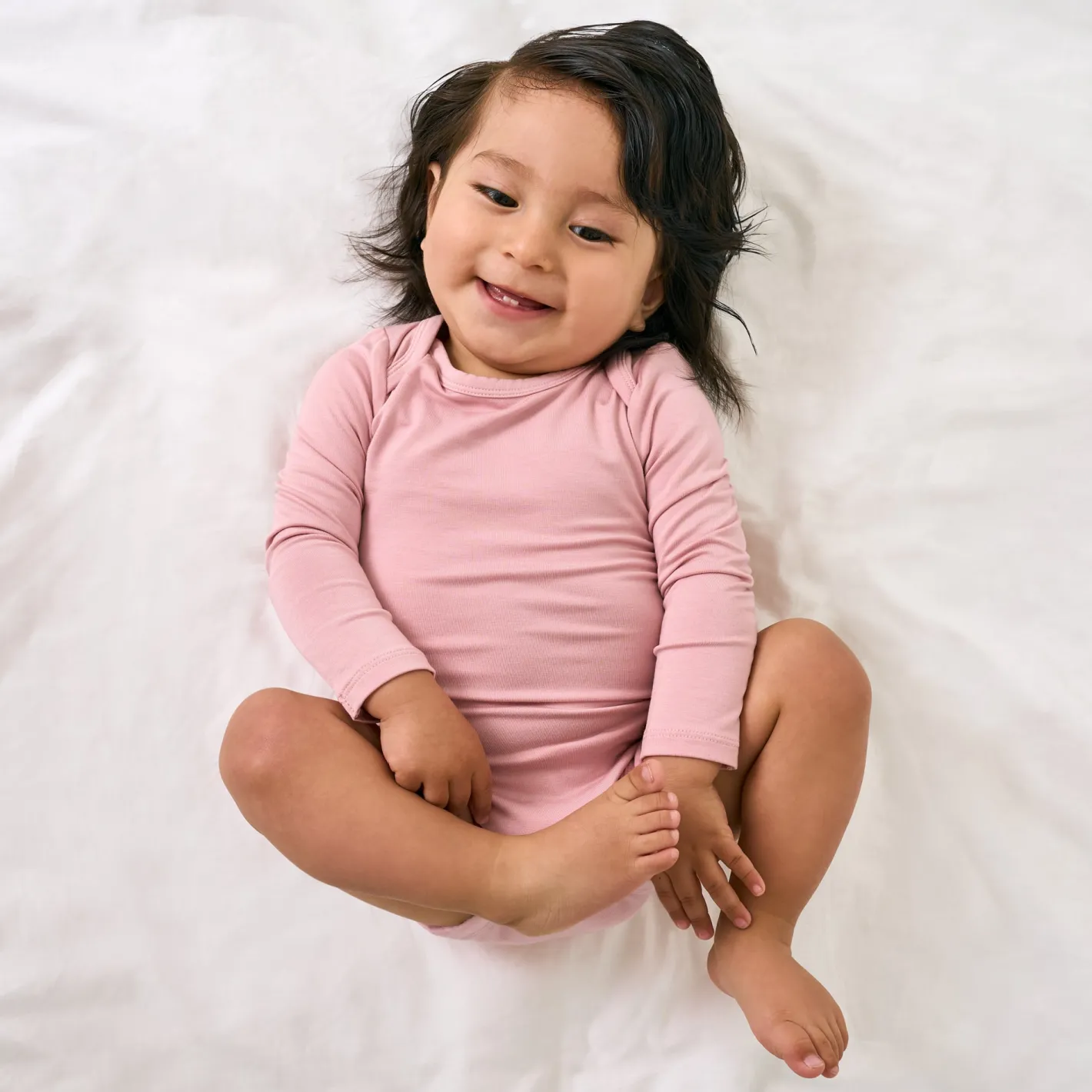 Bamboo Baby Clothes|Everyday Essentials<Little Sleepies Bodysuit Mauve Blush
