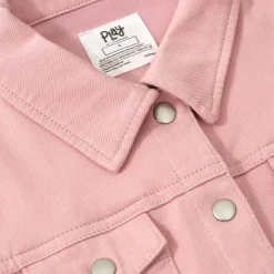 Everyday Essentials|Everyday Essentials<Little Sleepies Denim Trucker Jacket Mauve Blush