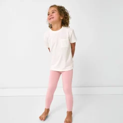 Bamboo Baby Clothes|Everyday Essentials<Little Sleepies Legging Mauve Blush
