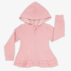 Everyday Essentials|Everyday Essentials<Little Sleepies Peplum Hoodie Mauve Blush