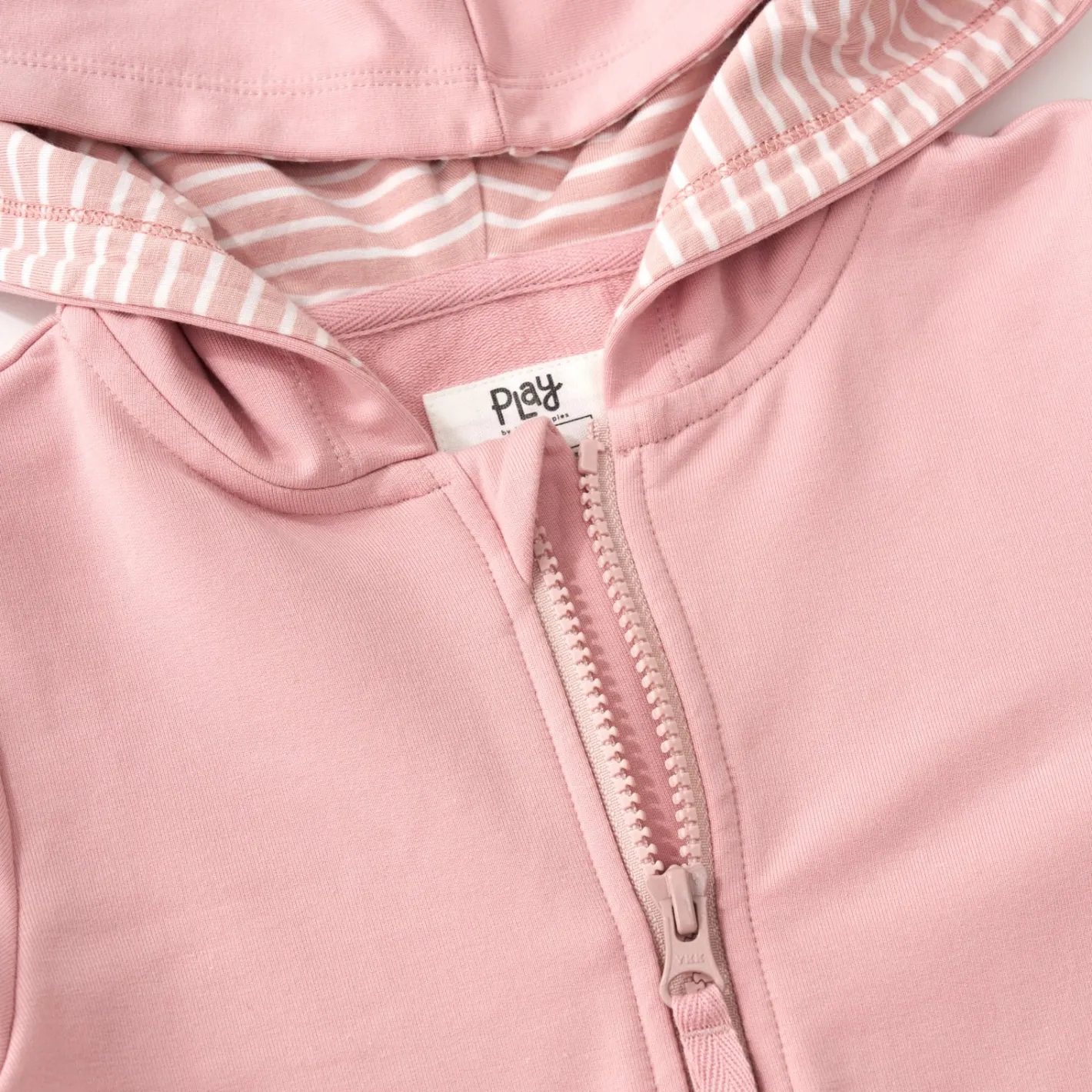 Everyday Essentials|Everyday Essentials<Little Sleepies Peplum Hoodie Mauve Blush