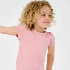 Everyday Essentials|Everyday Essentials<Little Sleepies Puff Sleeve Tee Mauve Blush