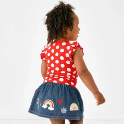 Bottoms|Bottoms<Little Sleepies Denim Skort Mickey Patch