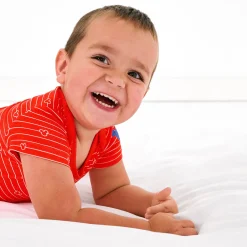 Bamboo Baby Clothes|Bodysuits<Little Sleepies Bodysuit Mickey Stripe