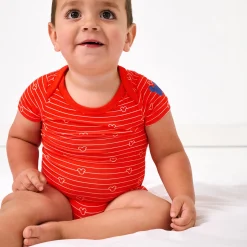 Bamboo Baby Clothes|Bodysuits<Little Sleepies Bodysuit Mickey Stripe