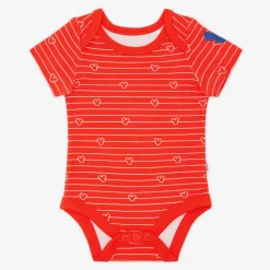 Bamboo Baby Clothes|Bodysuits<Little Sleepies Bodysuit Mickey Stripe
